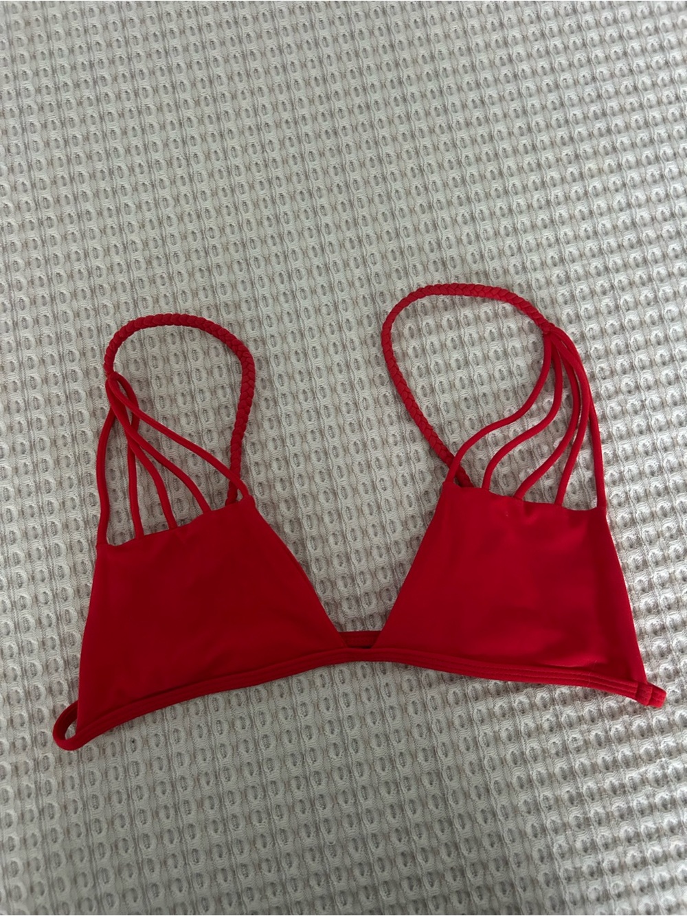 Moana bikini top in red size medium